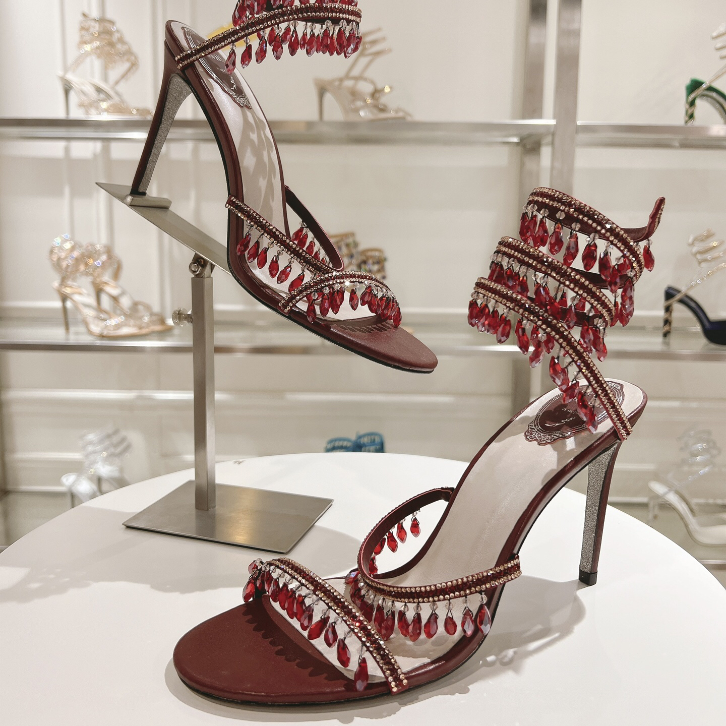 Rene Caovilla-Heavy Industry RC snake-shaped high-heels