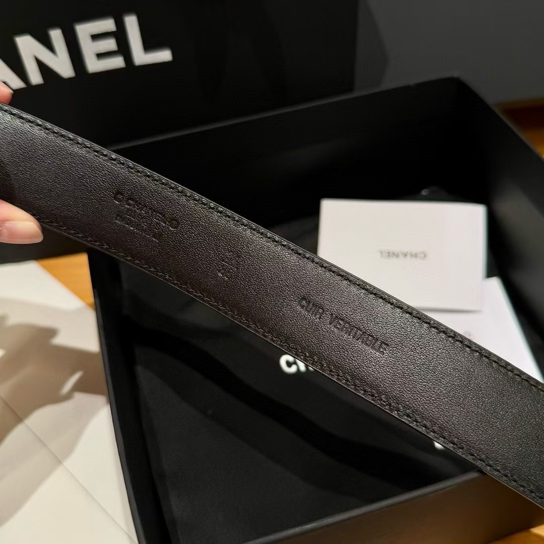 Chanel-CC sheepskin belt