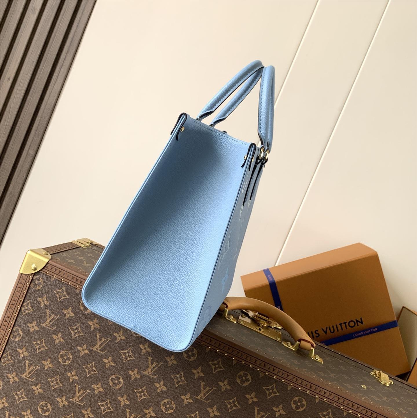 LV-OnTheGo ToteMonogram Gradient Silk Screen  Bag