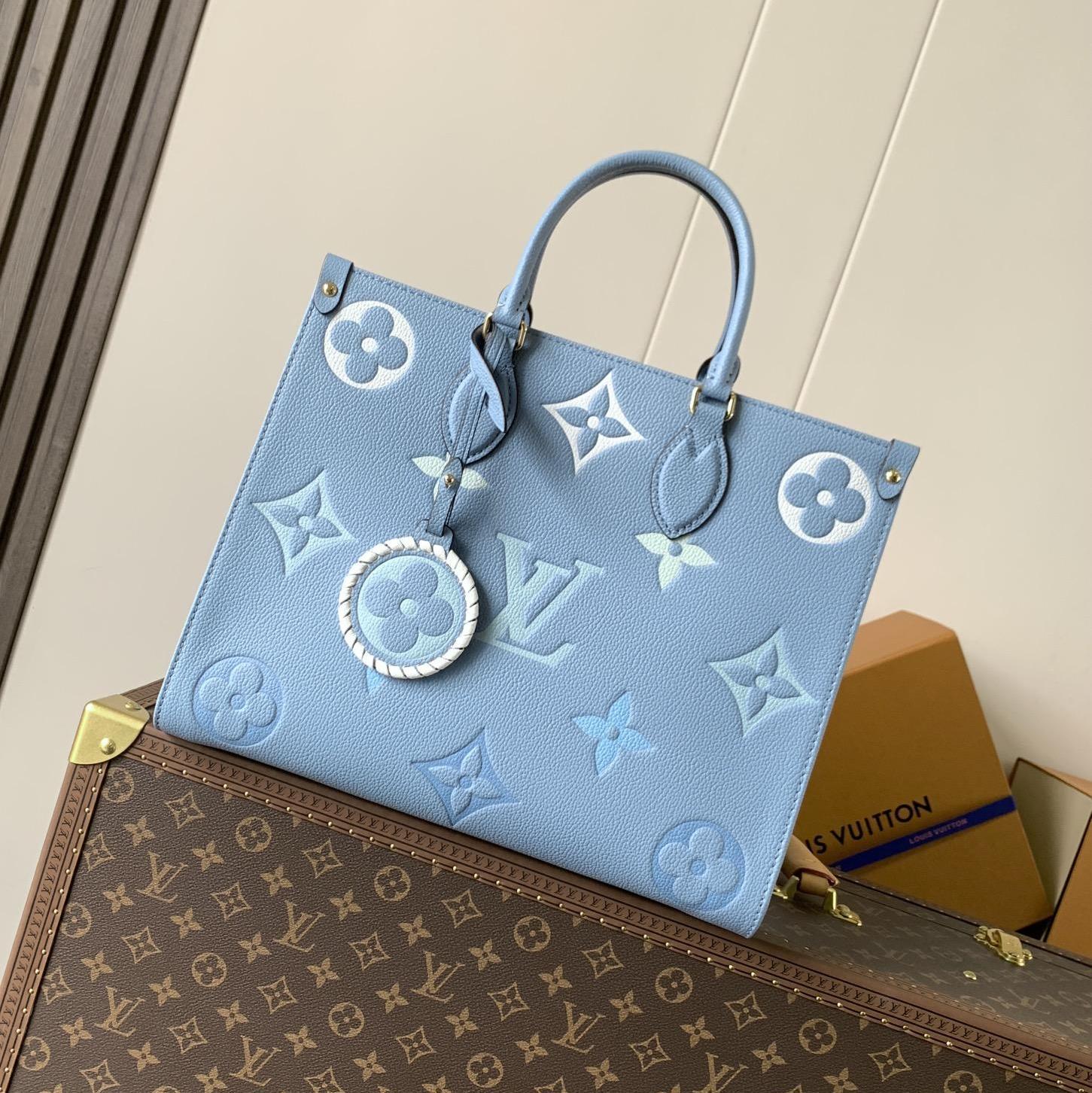 LV-OnTheGo ToteMonogram Gradient Silk Screen  Bag