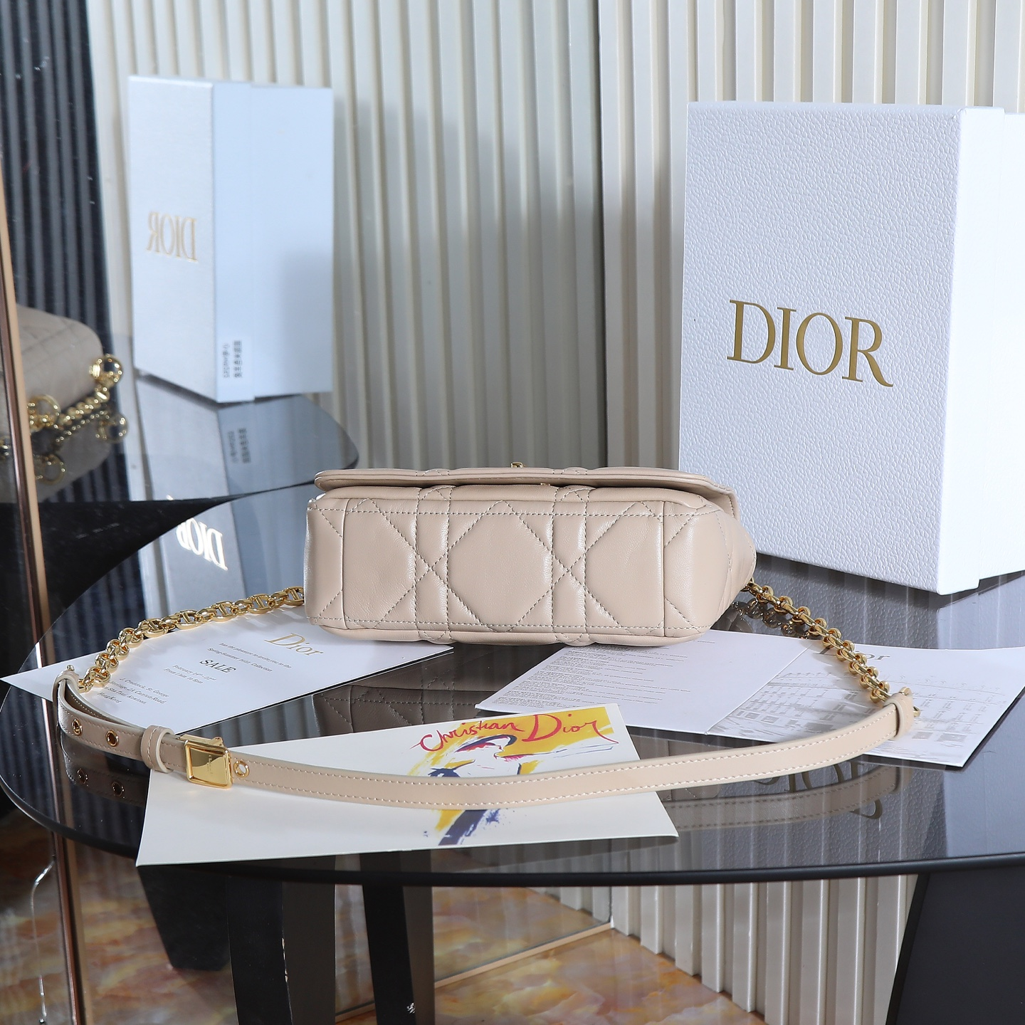 Dior-Soft Caro small shoulder bag