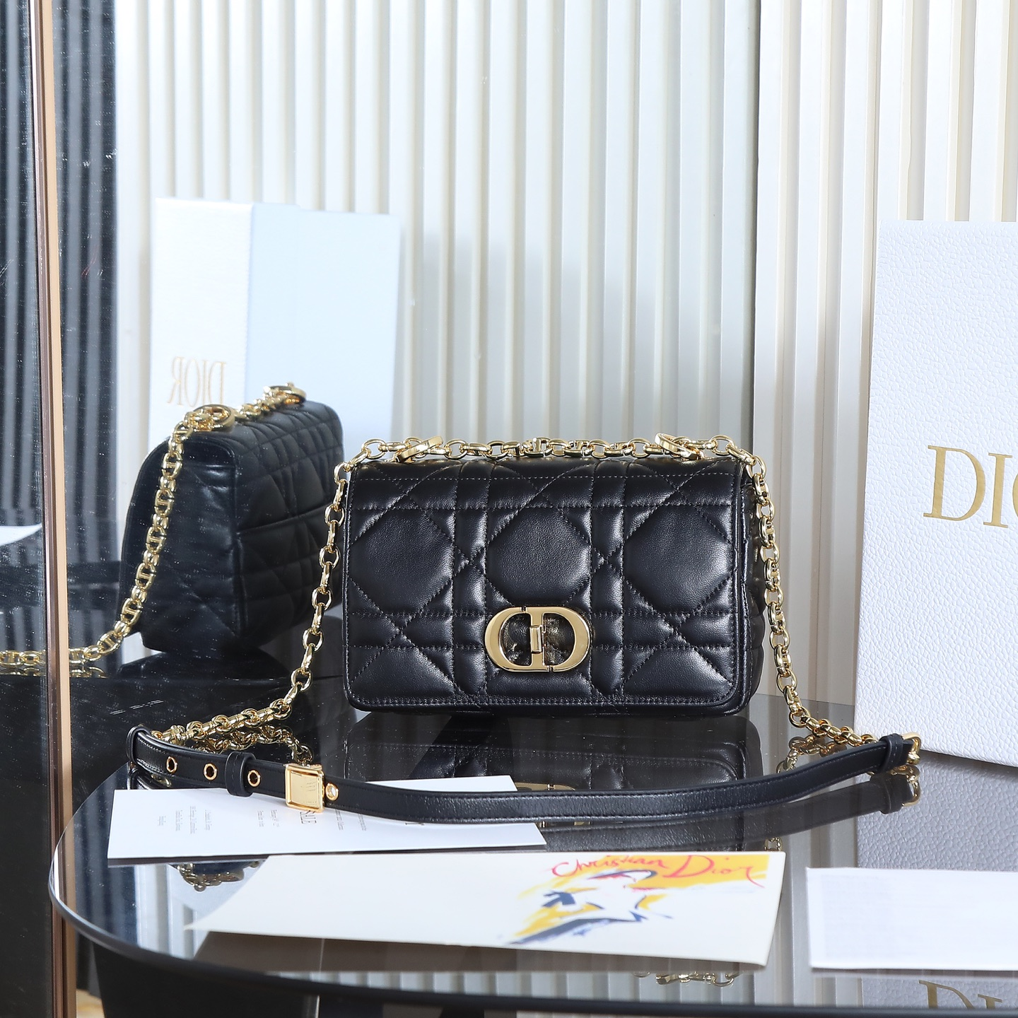 Dior-Soft Caro small shoulder bag