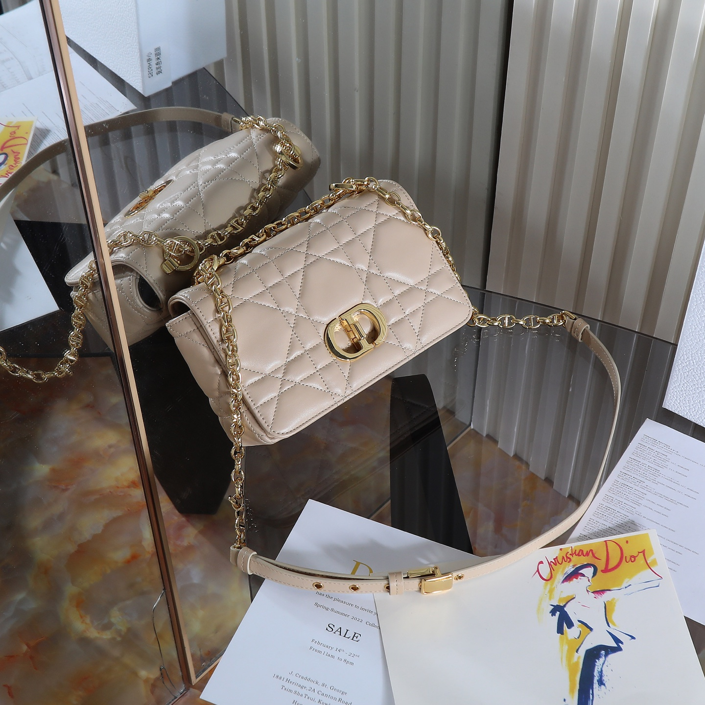 Dior-Soft Caro small shoulder bag