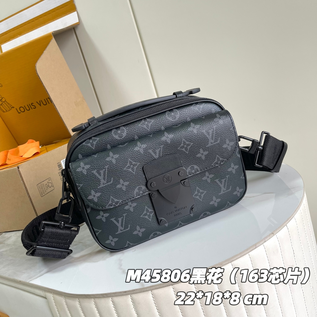 LV-S Lock Men's Messenger Bag