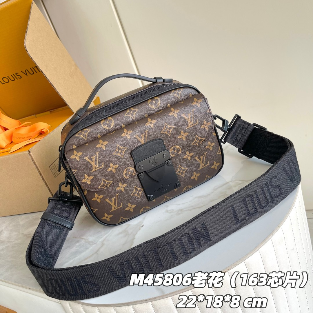 LV-S Lock Men's Messenger Bag