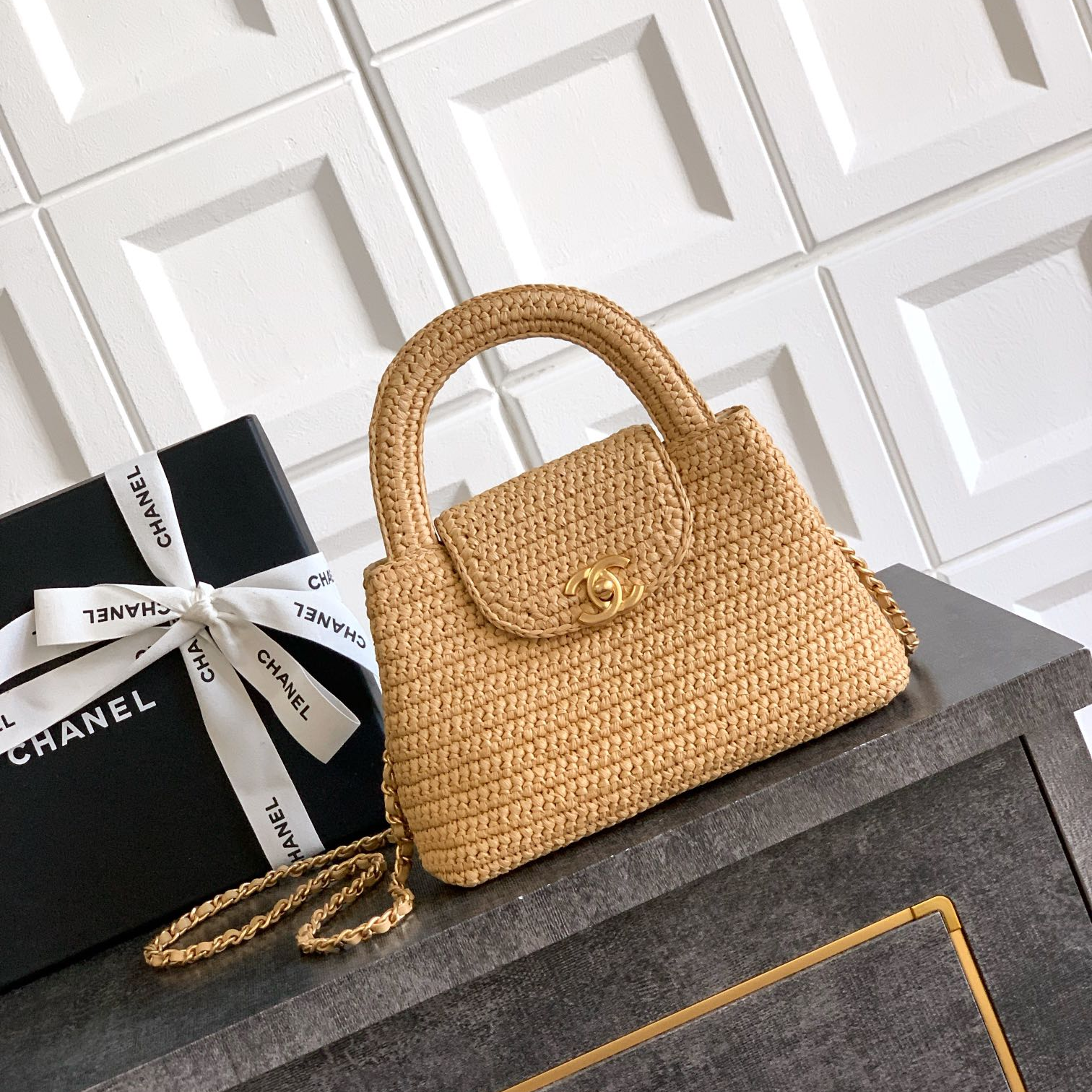 Chanel-Kelly26C early spring woven bag