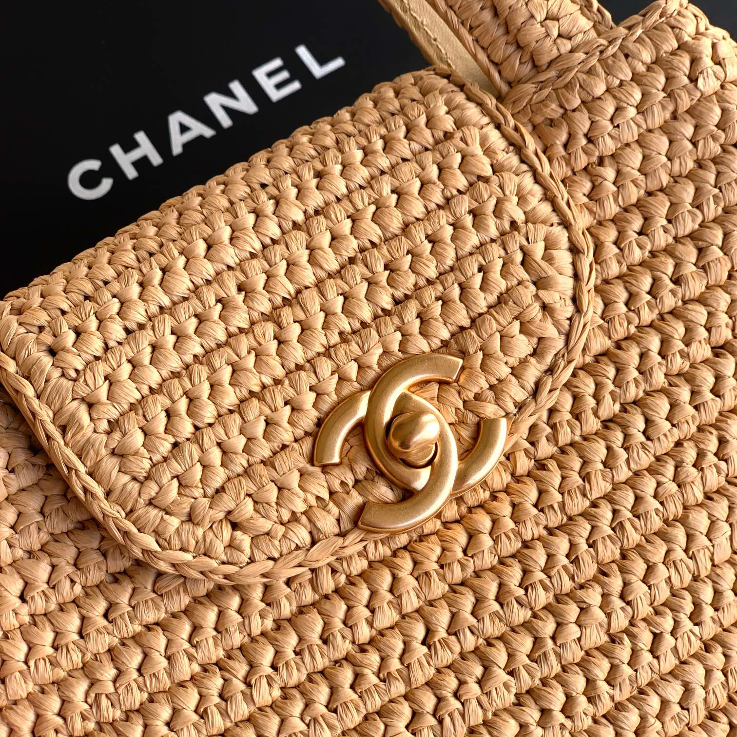 Chanel-Kelly26C early spring woven bag