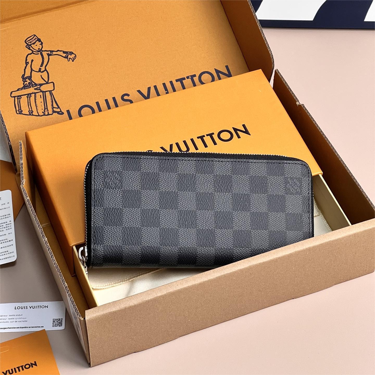 LV-Monogram Eclie canvas zipper wallet