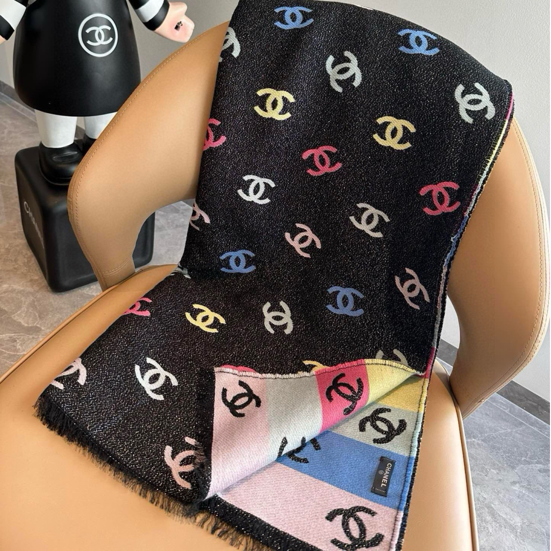 Chanel-24c early spring new rainbow scarf