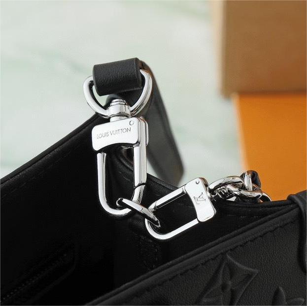 LV-OnTheGo Monogram embossed leather bag