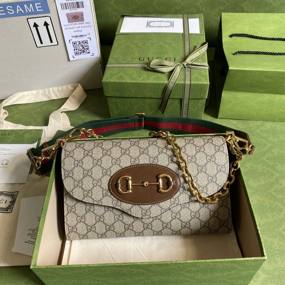 Gucci-GG Horsebit envelope chain bag