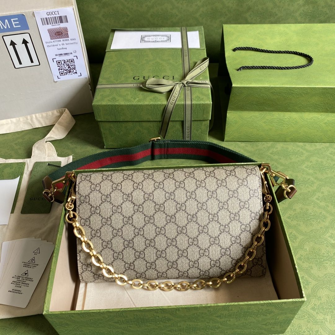 Gucci-GG Horsebit envelope chain bag