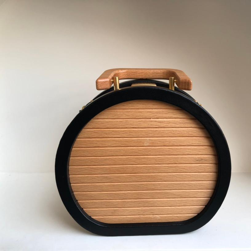 Chanel 22 Early Spring New Collection Series Limited Edition Wooden Box Bag