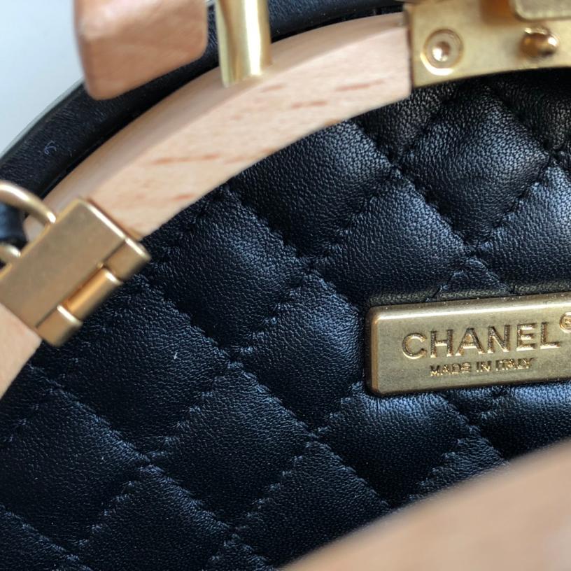 Chanel 22 Early Spring New Collection Series Limited Edition Wooden Box Bag