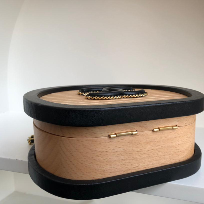 Chanel 22 Early Spring New Collection Series Limited Edition Wooden Box Bag