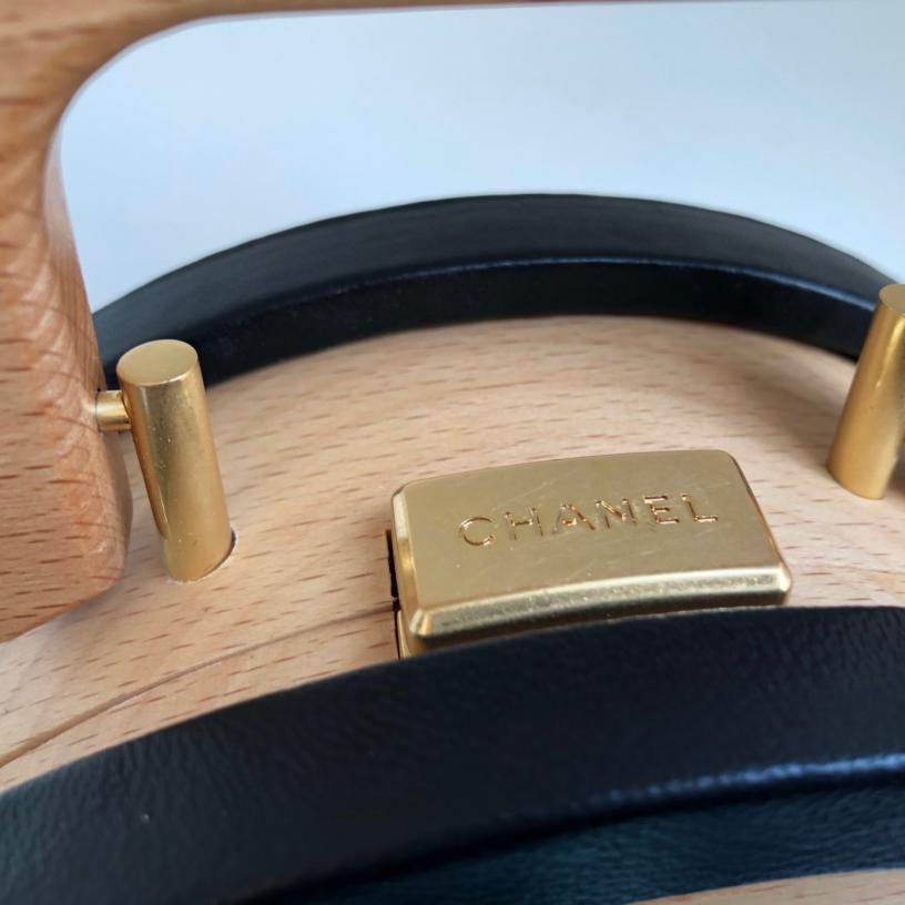 Chanel 22 Early Spring New Collection Series Limited Edition Wooden Box Bag