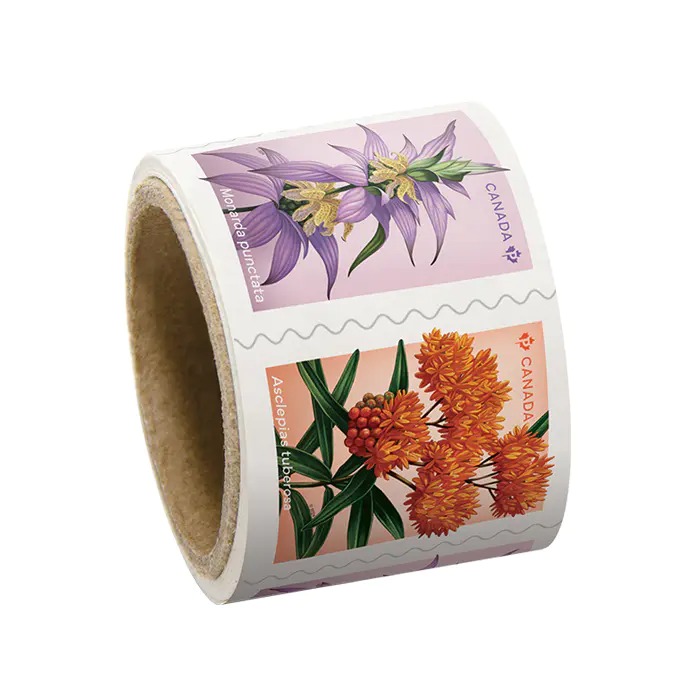 Wildflowers coil of 50 Permanent™ stamps - 100Pcs