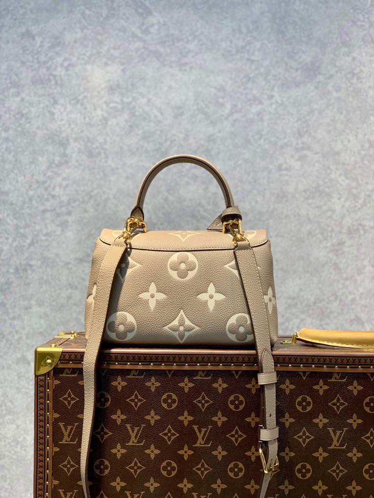 LV M46008 Louis Vuitton Madeleine BB Handbag Monogram Empreinte Leather