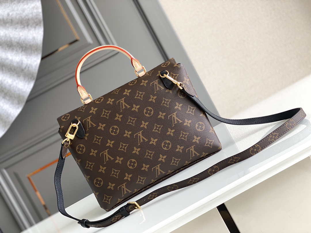 LV M44259 Louis Vuitton Marignan Messenger Top Handle Monogram M44257 Bag Black