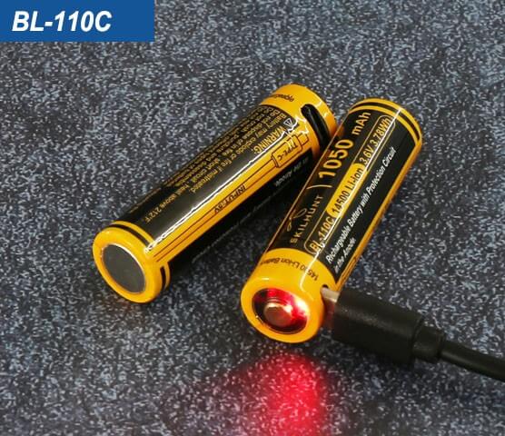 14500 Built-in USB-C Port Protected Battery