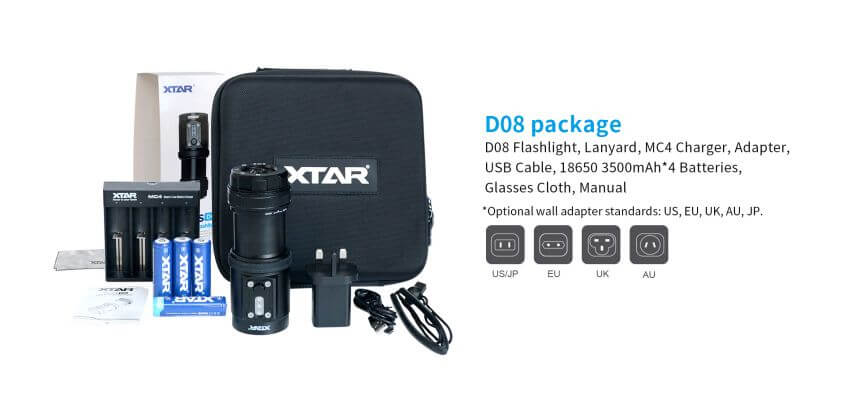 XTAR WALRUS D08 Diving Flashlight