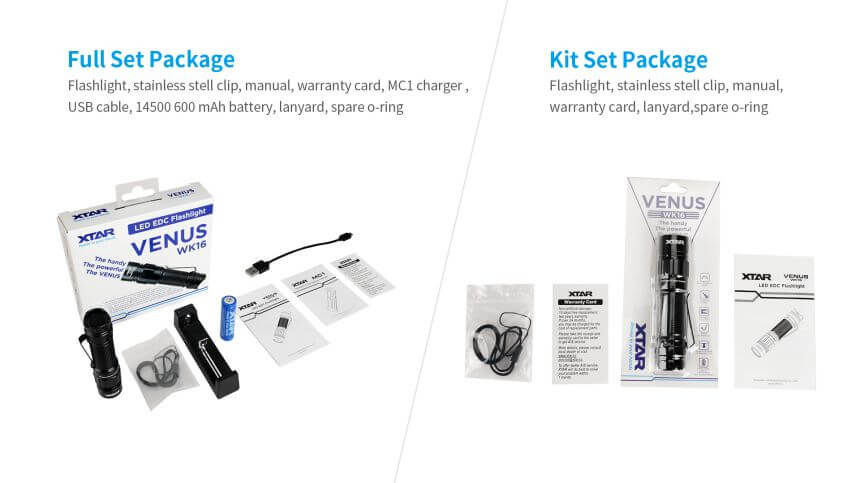 XTAR VENUS WK16 EDC Flashlight
