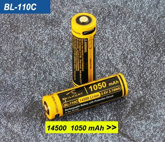 14500 Built-in USB-C Port Protected Battery