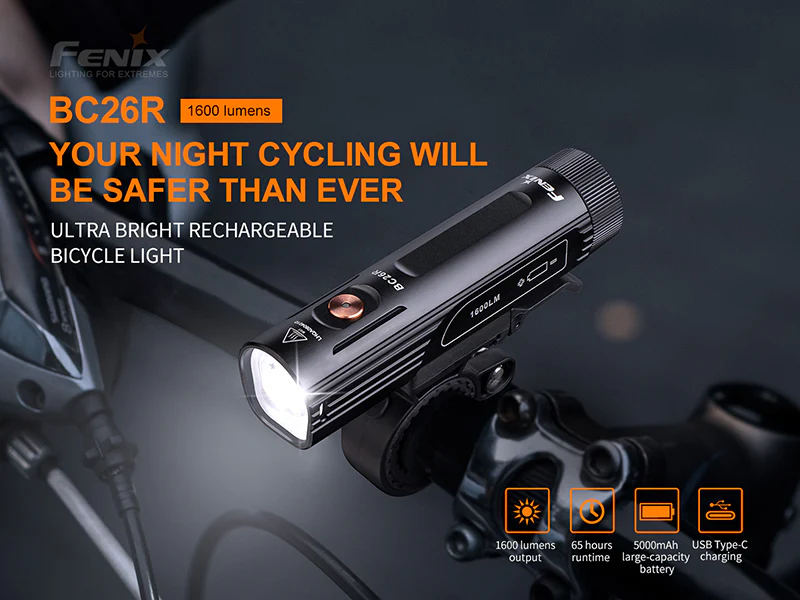 FENIX BC26R 1600Lumens LED Bicycle Light