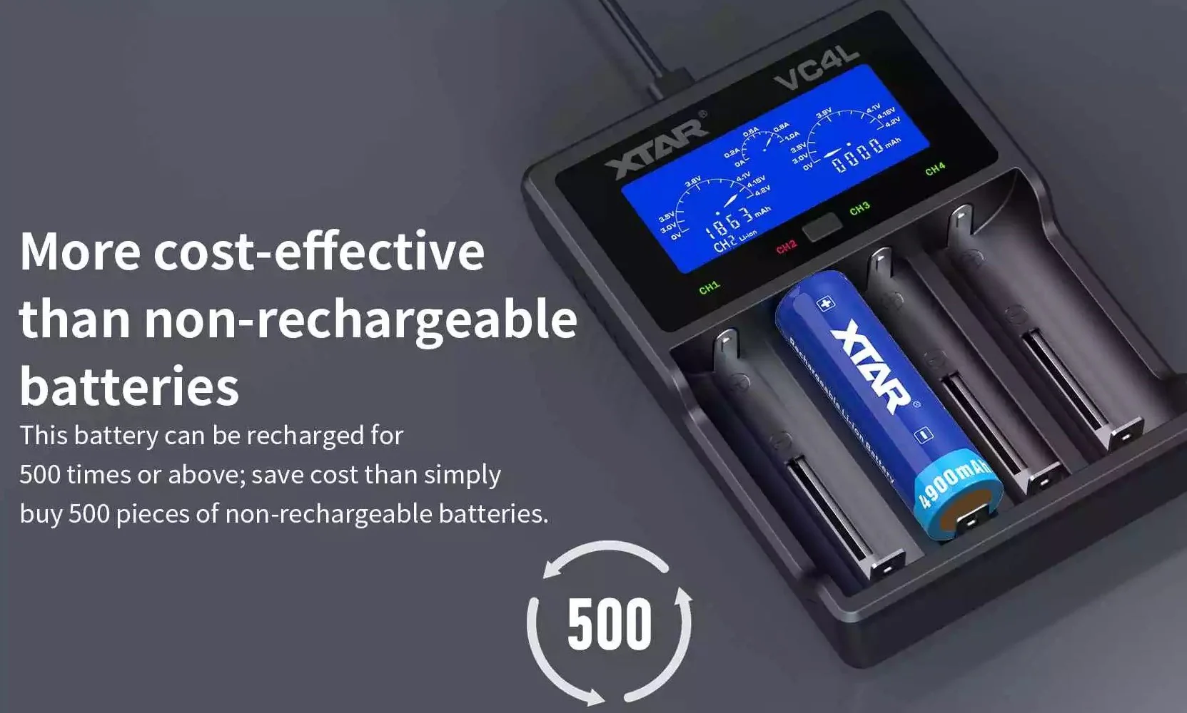 XTAR 21700 Rechargeable Li-ion Battery