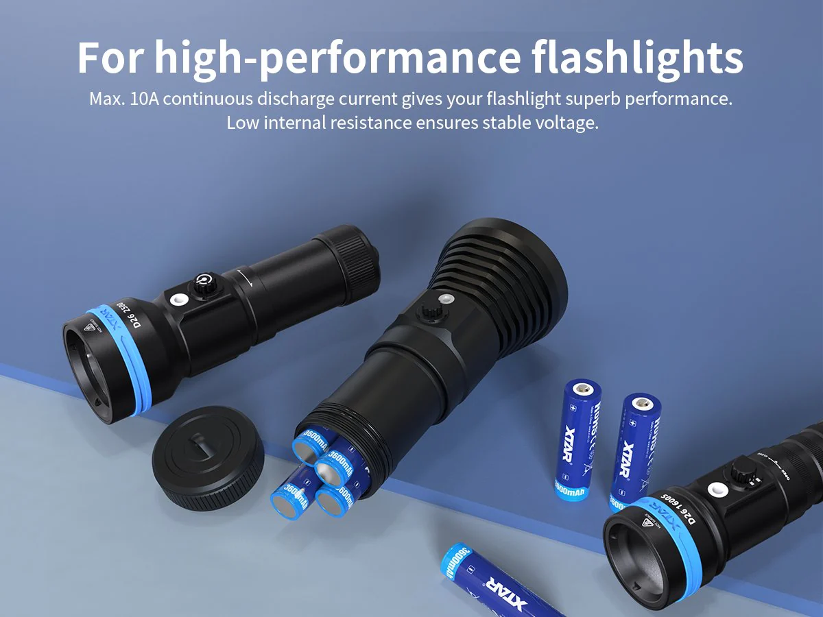 XTAR 18650 3600mAh Battery