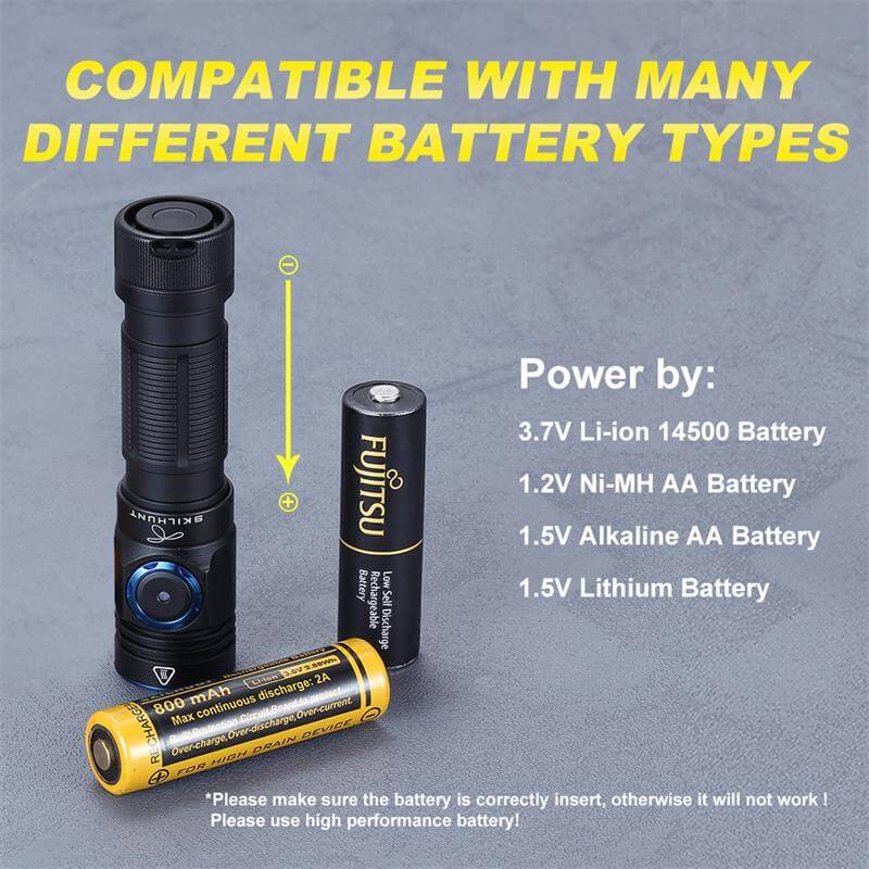Skilhunt M150 V3 750 Lumen USB Rechargeable Flashlight