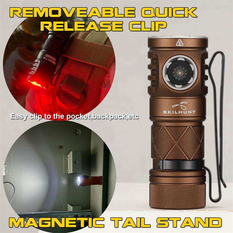 Skilhunt EC200S-Mini UV 2100 lumens EDC Flashlight