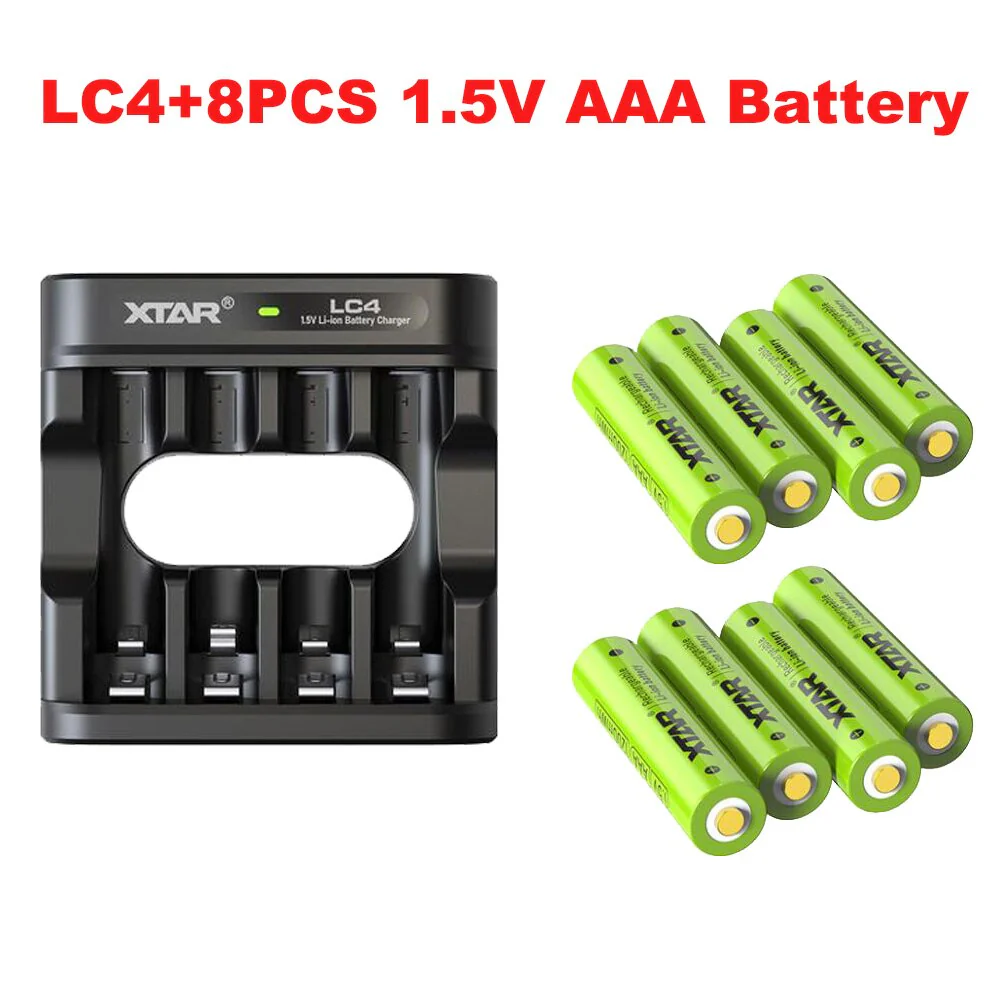 XTAR LC4 1.5V AAA Battery Rechargeable Li-ion Battery