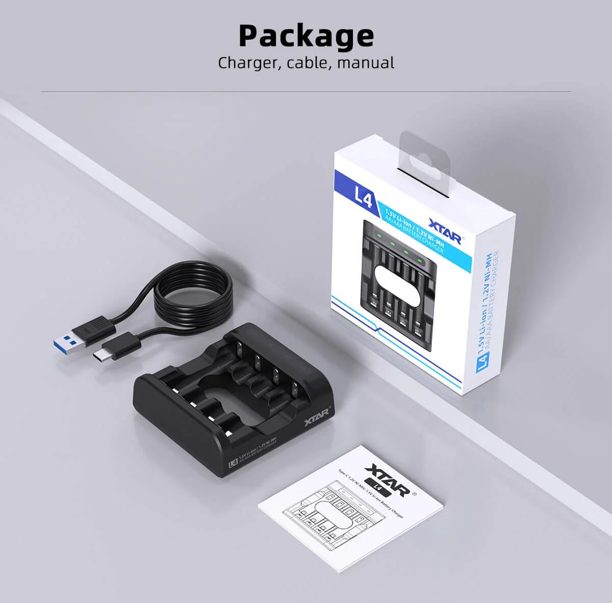 XTAR L4 Compatible Charger