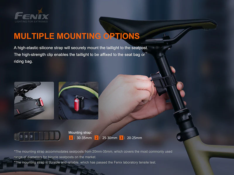 Fenix BC05R V2.0 Rechargeable Bicycle Tail Light