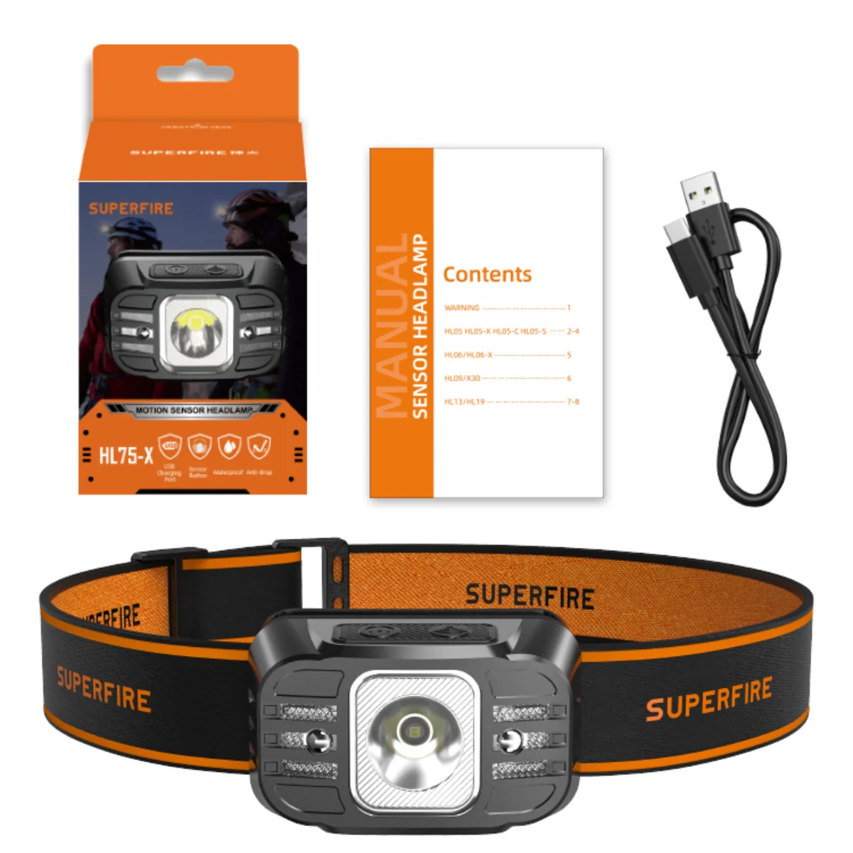 SUPERFIRE HL75-X LED Headlamp Flashlight