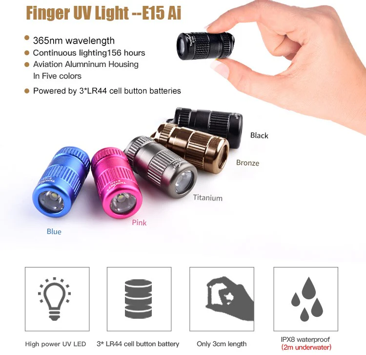 TANK007 E15 Ai Mini Keychain Flashlight