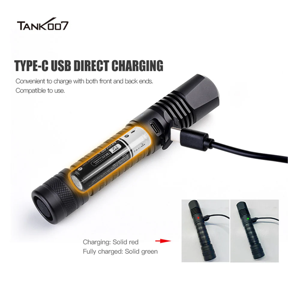 TANK007 CI05 UV LED Flashlight