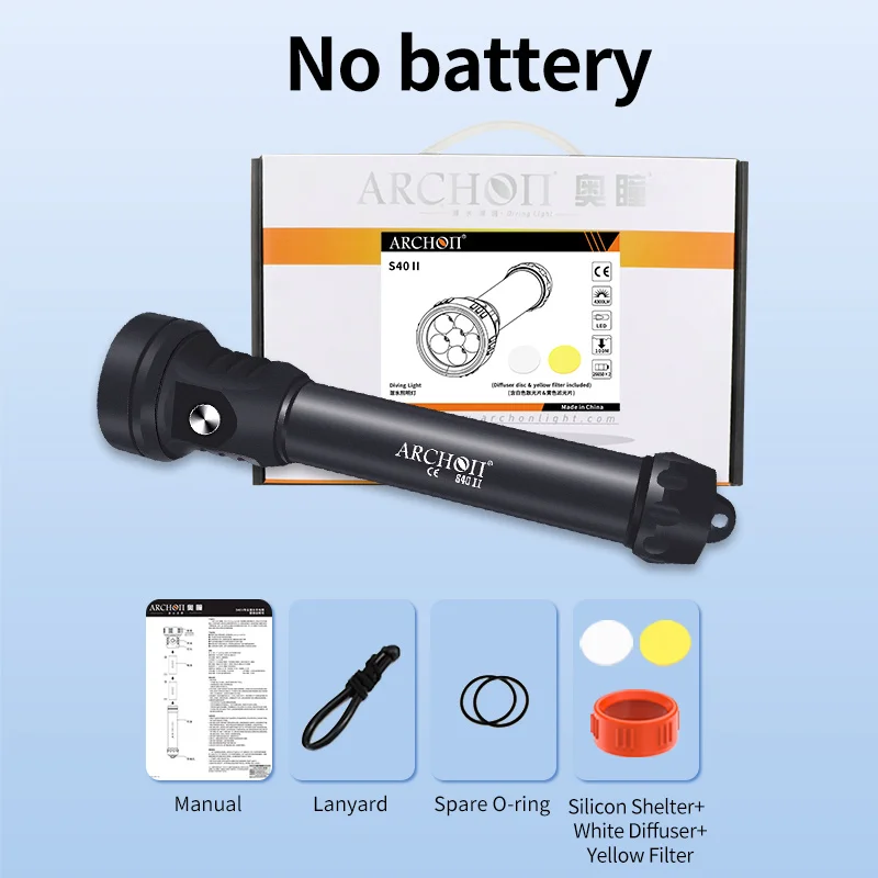 ARCHON S40 II 4300lm diving lighting