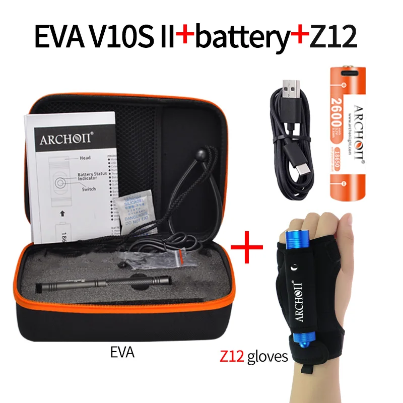 ARCHON V10S II CREE LED HD video photoraphy dive diving lights