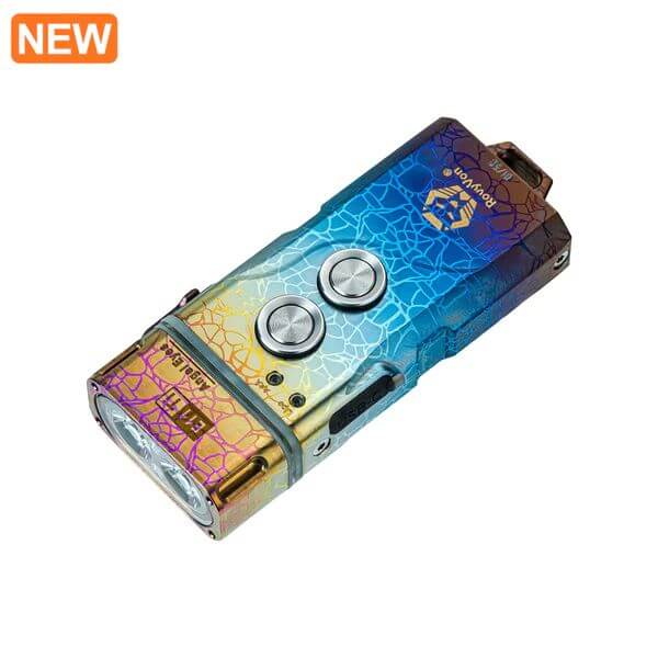 RovyVon Angel Eyes E11 Titanium Keychain Flashlight Limited Edition