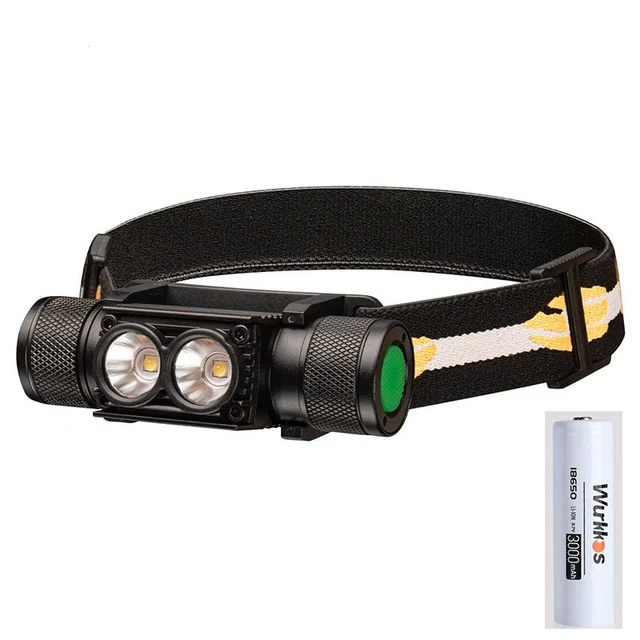 Wurkkos H25L USB Rechargeable 1200LM 18650 Headlam