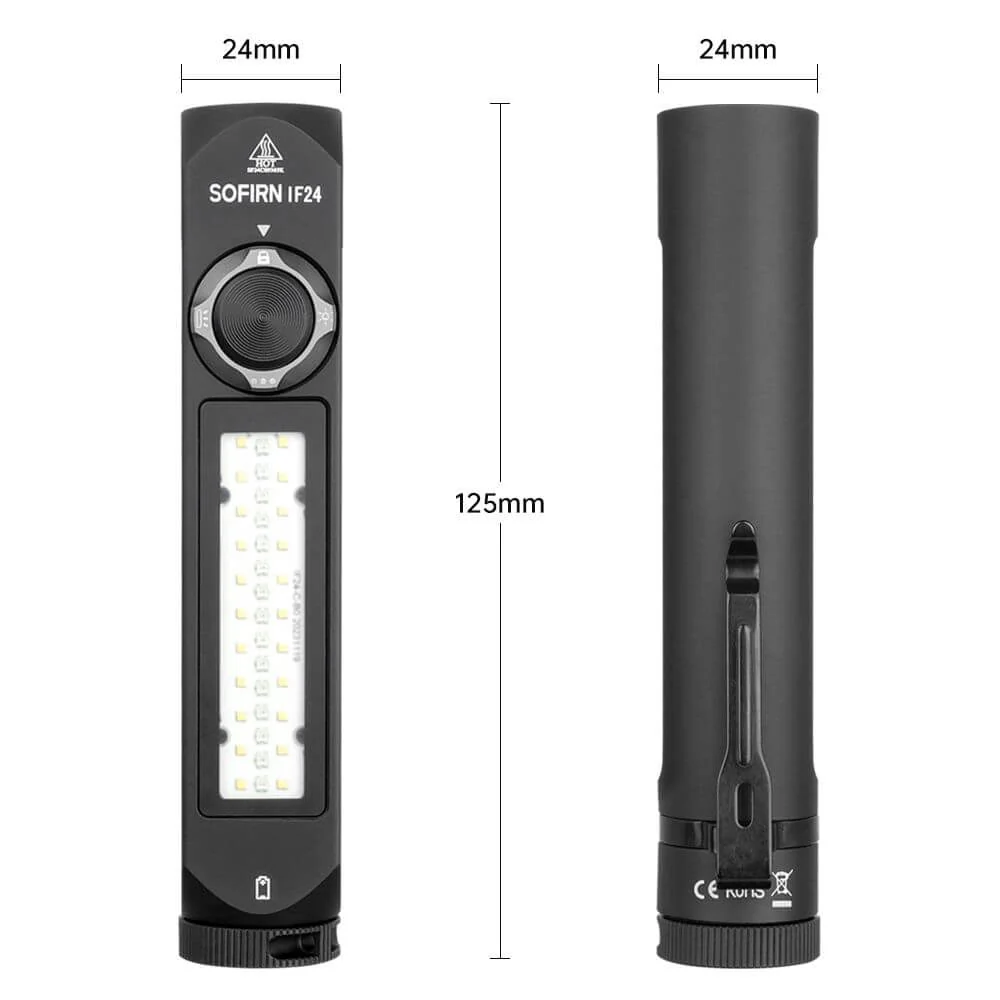 Sofirn IF24 2000lm USB C Rechargeable RGB Flashlight