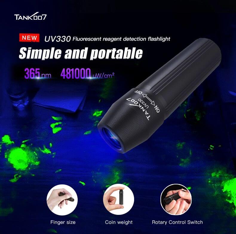 Tank007 UV330 MINI Ultraviolet Flashlight