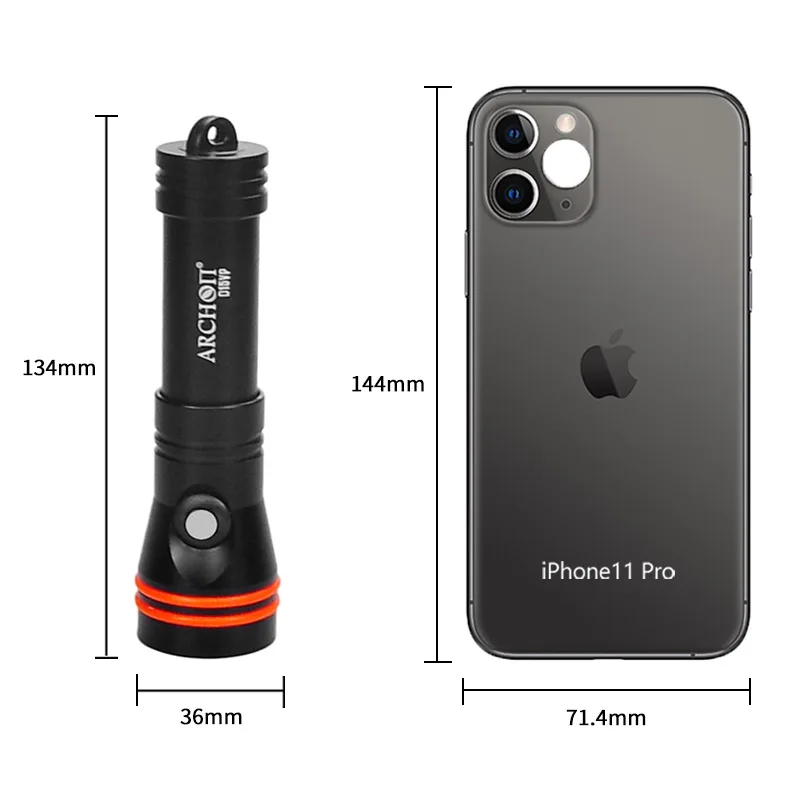 ARCHON D15VP 6500K HD video red warm white diving fill lights