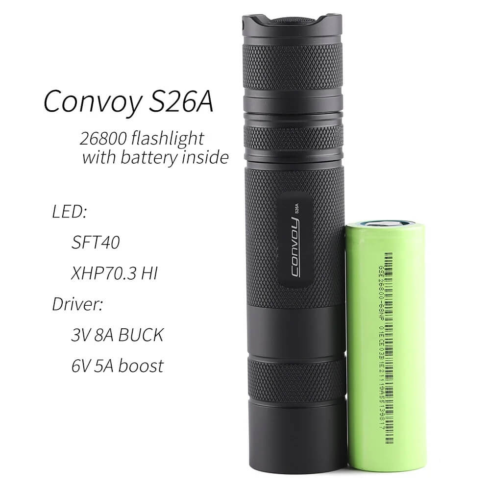 Convoy S26A 4000 Lumens 26800 Flashlight