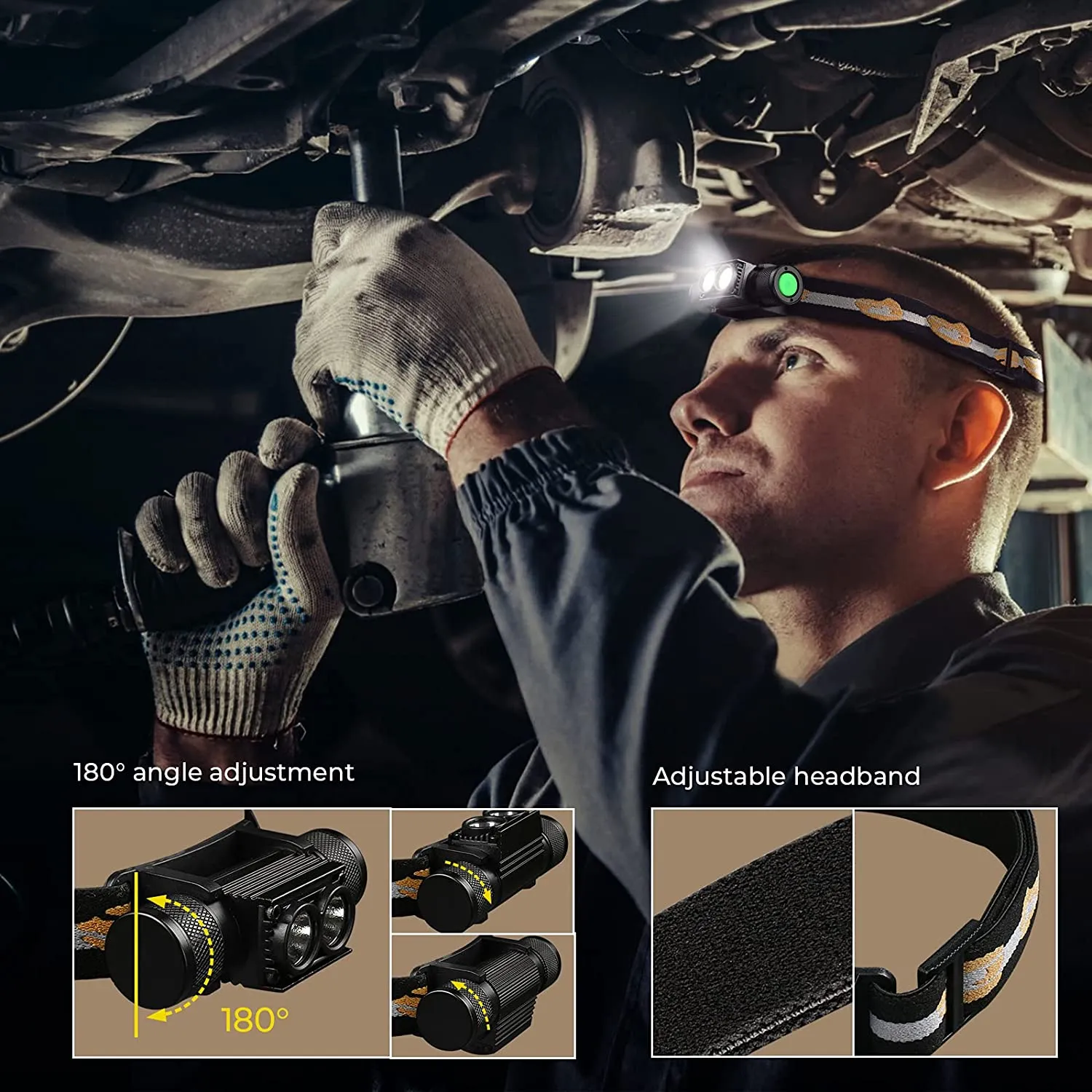 Wurkkos H25L USB Rechargeable 1200LM 18650 Headlam