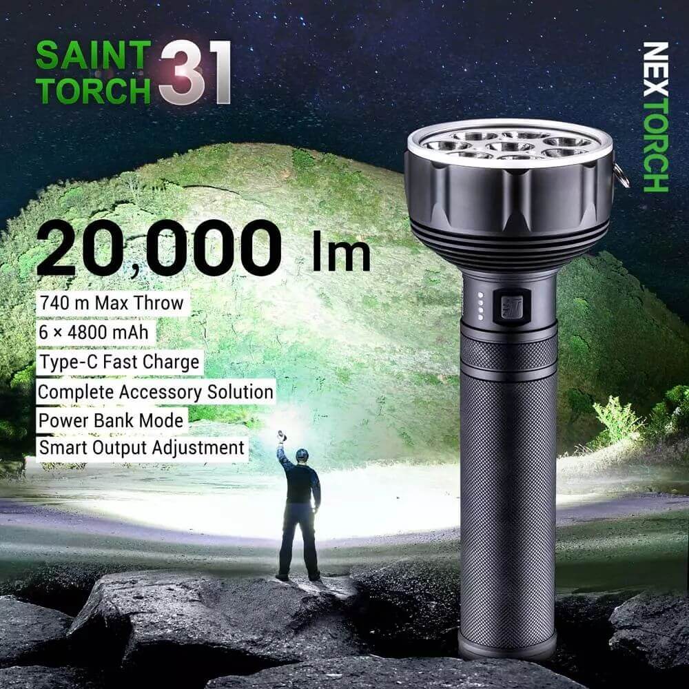 Nextorch Saint Torch 31 Super Bright Flashlight