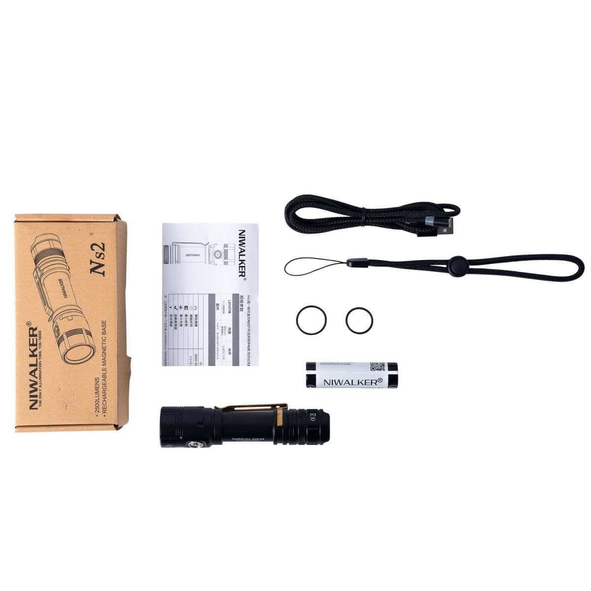 Niwalker Ns2 Multifunctional Magnetic Charging Flashlight