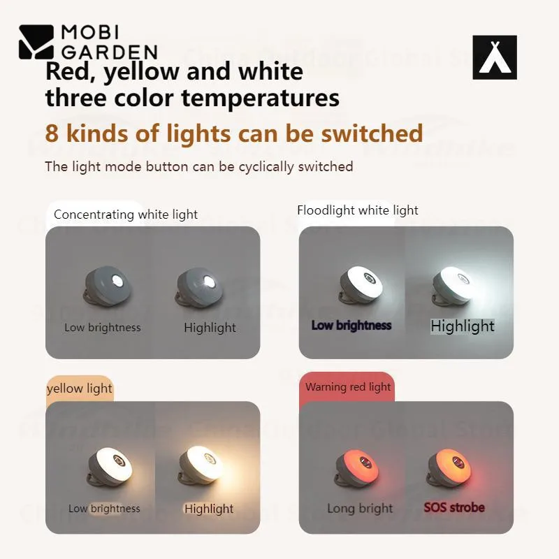 MOBI GARDEN Mini Zero Camping Lamp Magnetic Suction Lantern